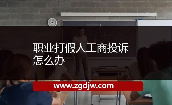 職業(yè)打假人工商投訴怎么辦 
