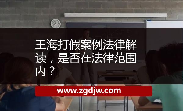 王海打假案例法律解讀，是否在法律范圍內(nèi)？ 