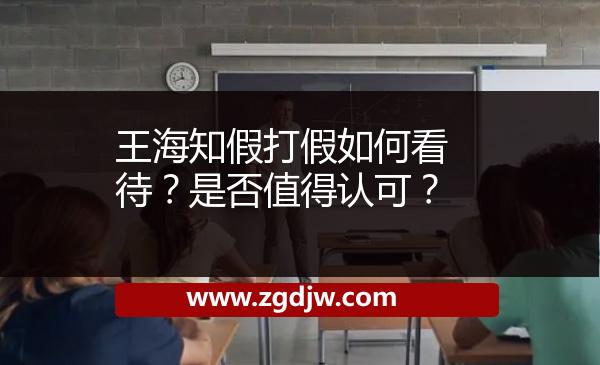 王海知假打假如何看待？是否值得認可？ 