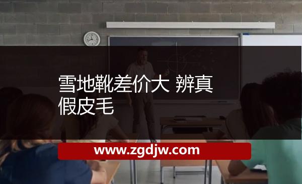 雪地靴差價(jià)大 辨真假皮毛 