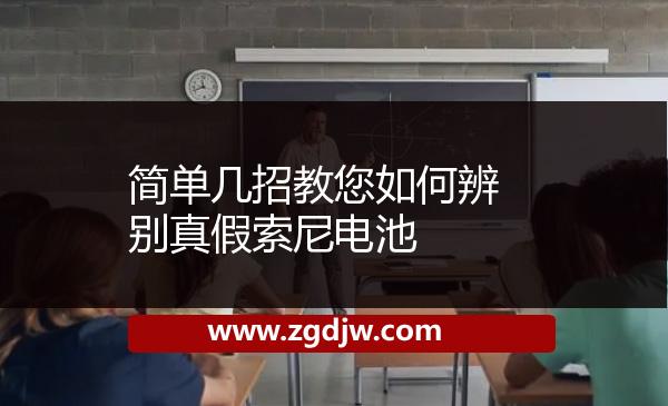 簡單幾招教您如何辨別真假索尼電池 