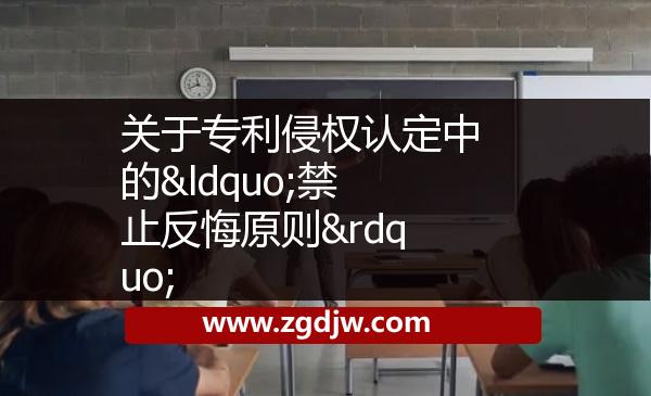 關(guān)于專(zhuān)利侵權(quán)認(rèn)定中的“禁止反悔原則” 