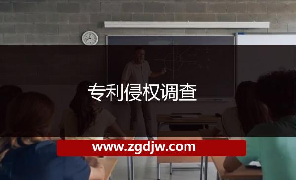 專(zhuān)利侵權(quán)調(diào)查 
